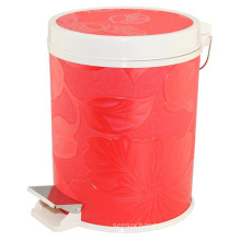 Fashion Design Plastic and Leatherette Dustbin